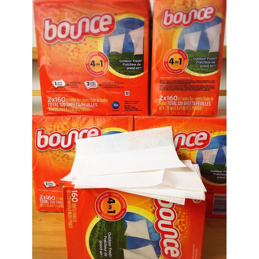 Giấy thơm Bounce Mỹ 160 tờ đa năng