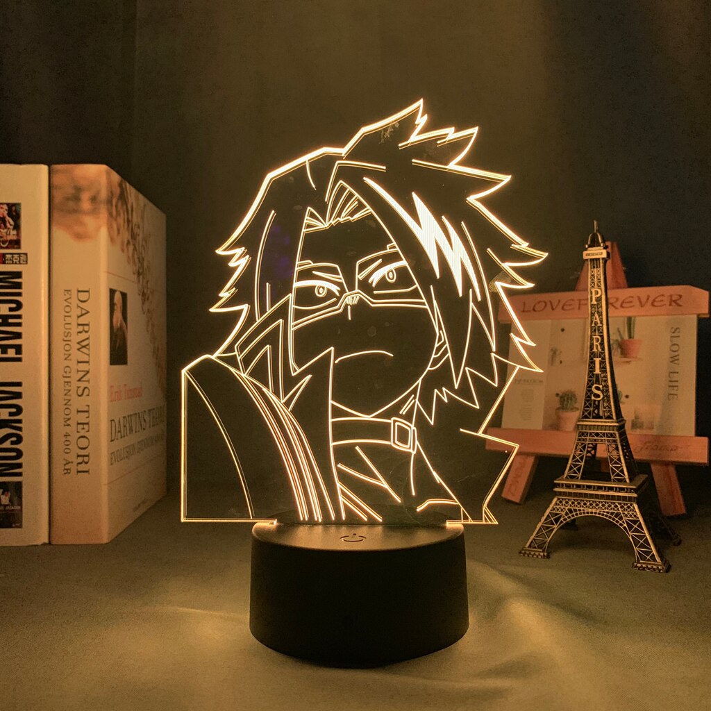 Đèn Ngủ Led 3d Hình Nhân Vật Anime My Hero Academia Denki Kaminari Dùng Trang Trí Phòng Ngủ