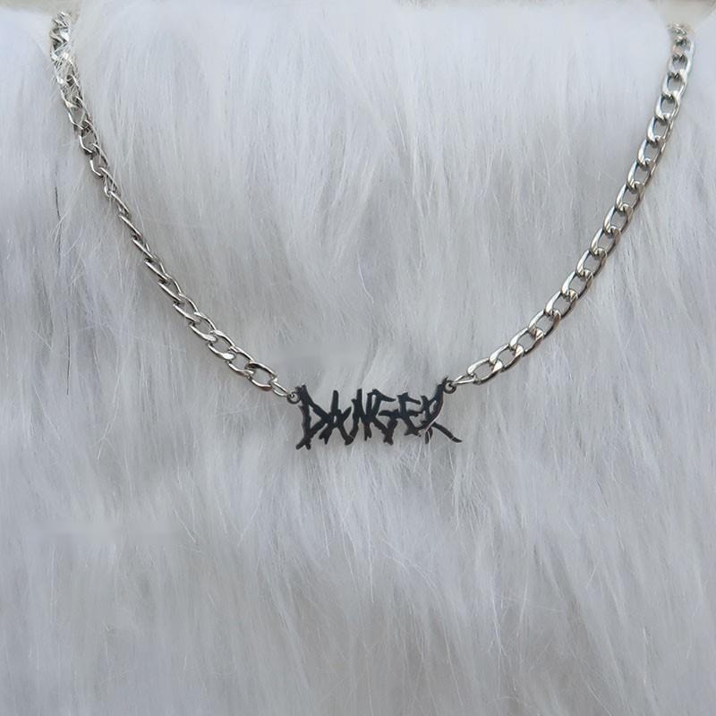 Vòng cổ Hình Cây Gai Nhọn Phong Cách punk Cá Tính