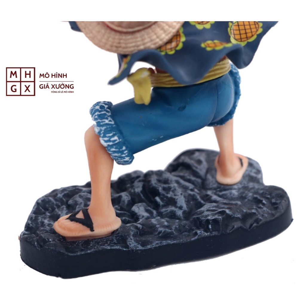Mô hình One Piece Luffy 2 tay thay thế cao 11cm trạng thái chiến đấu  , figure mô hình anmie one piece luffy