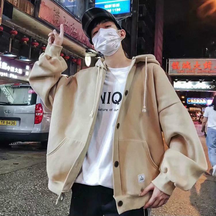 Áo Hoodie Dáng Rộng Phong Cách Hàn Quốc Phong Cách Unisex Kích Thước M-2Xl