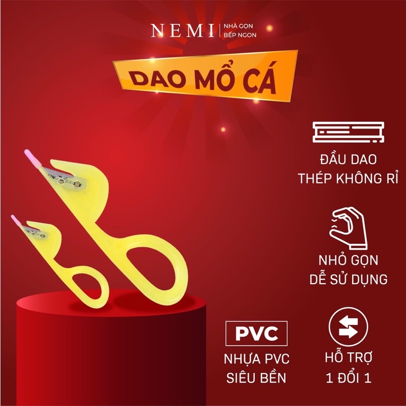 Dao làm lòng gà, dao mổ cá đa năng an toàn