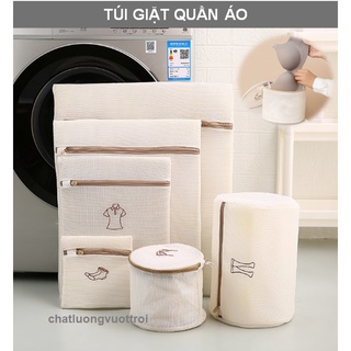 Túi Giặt Đồ Máy Giặt Cao Cấp 2 Lớp Dày Dặn - Giặt Quần Áo, Áo Ngực, Quần Lót, Vớ Có Khóa Kéo Chắc Chắn