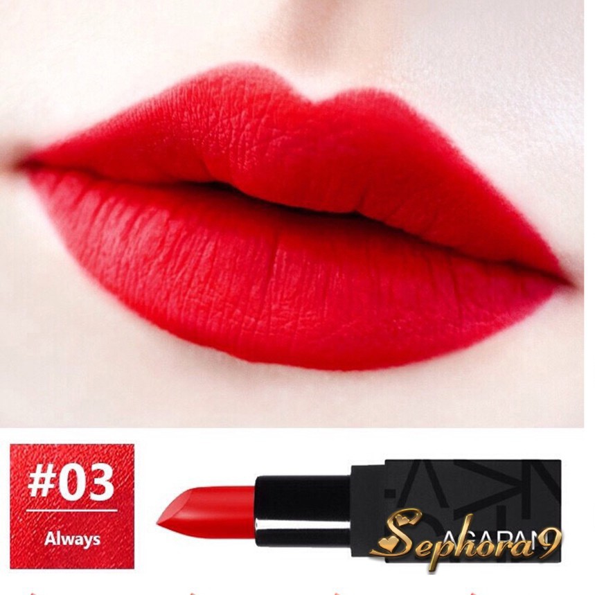 Son thỏi lì Agapan Pit A Pat Matte Lipstick 01-13 mịn môi đủ màu