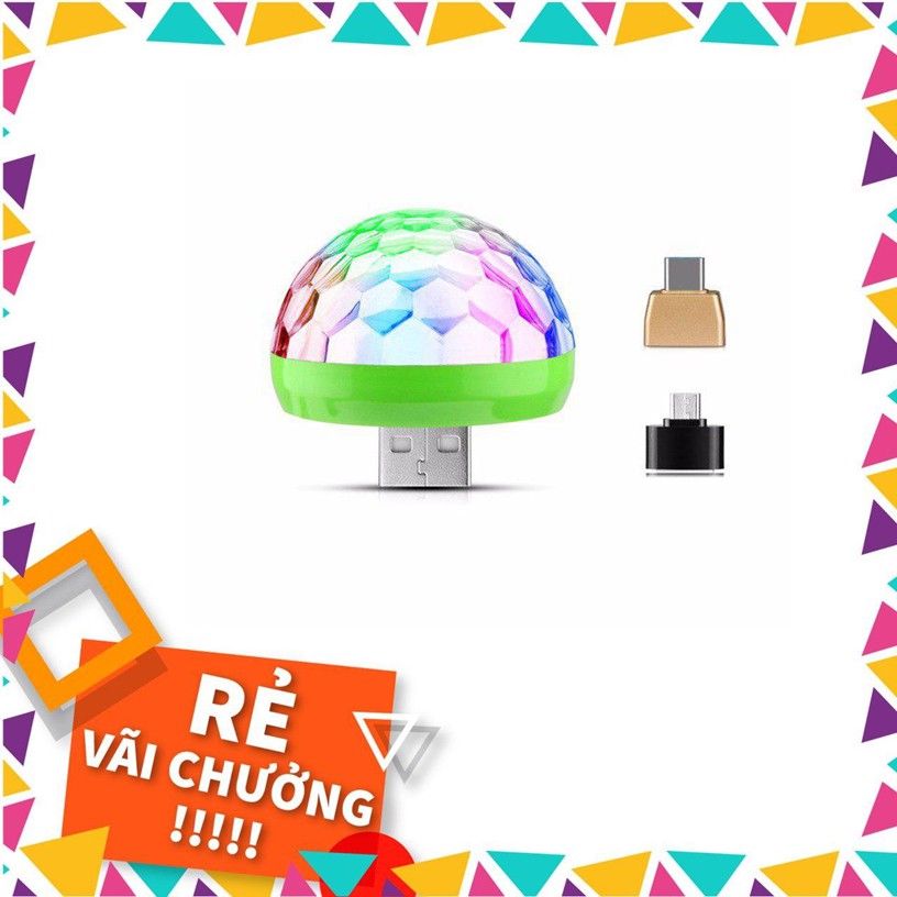 Đèn Led Mini Vũ Trường Nguồn USB Cảm Ứng Theo Nhạc