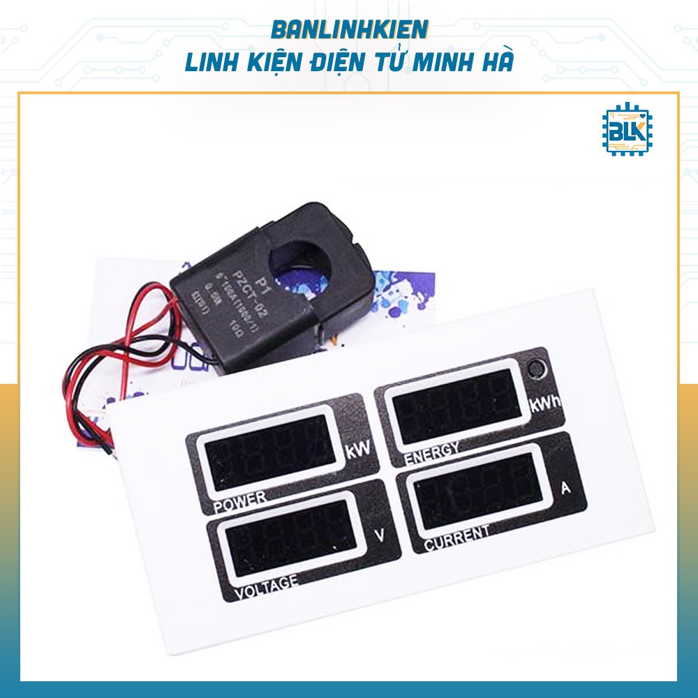 Đồng hồ Đo Công Suất AC 100A PZEM-004L LED