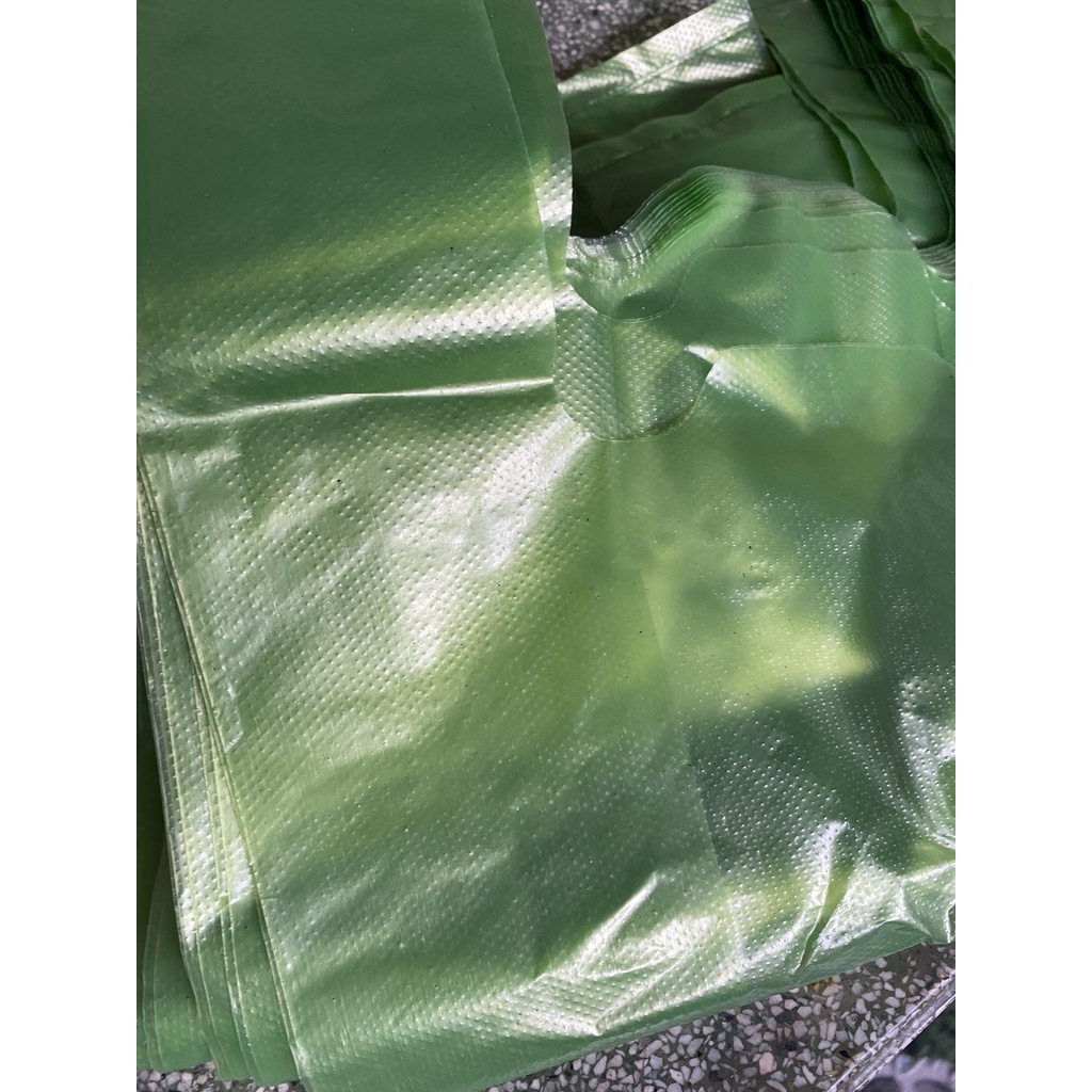 Túi xốp zin xanh lá gai 3kg dày dặn - Túi gói hàng hóa - Túi 3kg