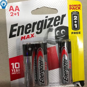Pin AA,AAA Energizer  Alkaline (3 viên/ vỉ)chính hãng