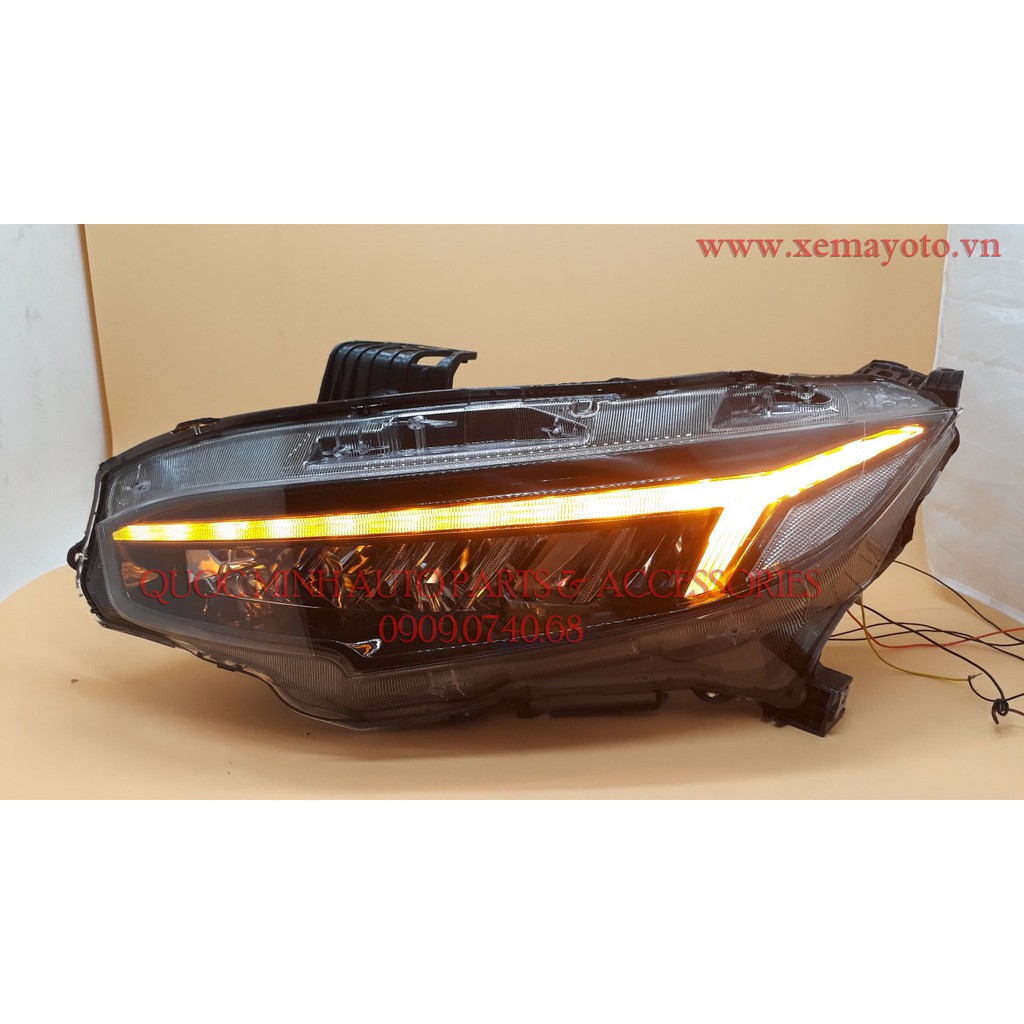 Đèn pha cho Honda Civic 2017-2019 mẫu có chức năng Welcome Light