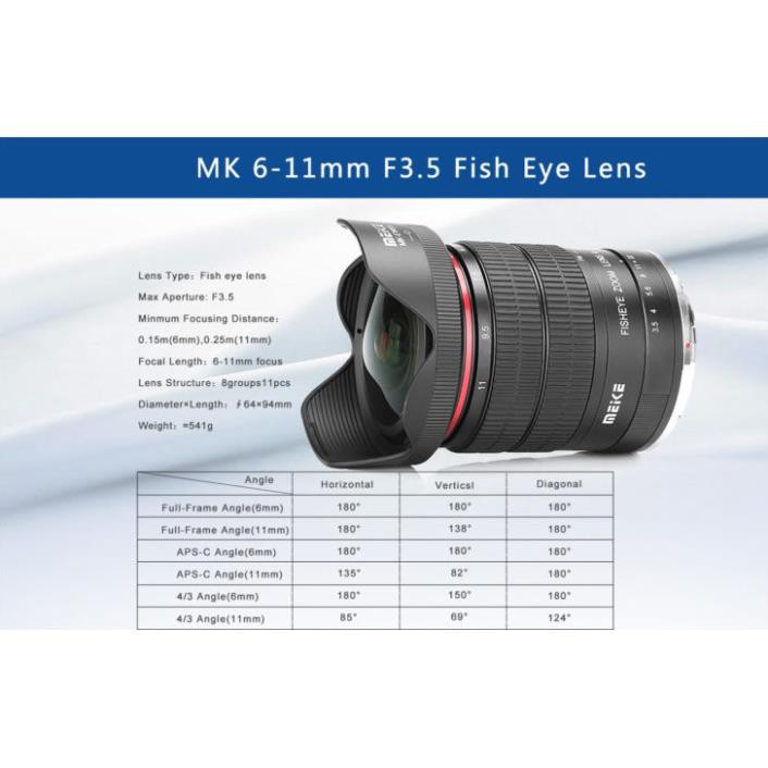 Ống kính Zoom Meike 611mm F3.5