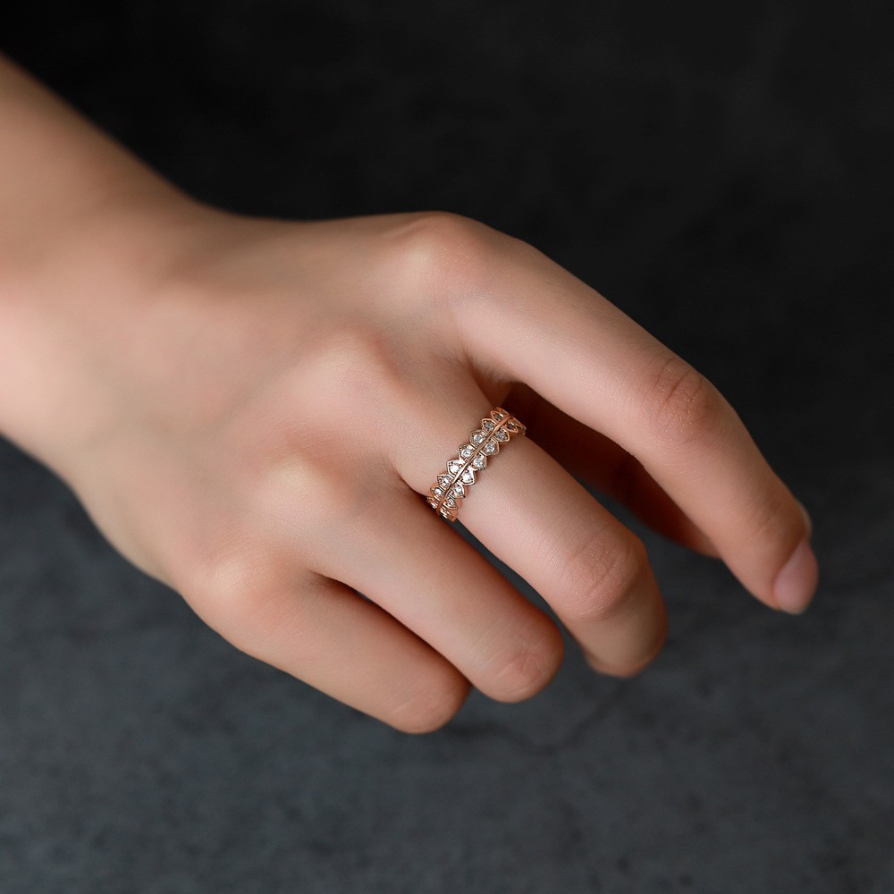 Nhẫn Hợp Kim Hình Rắn Đính Đá Độc Đáo