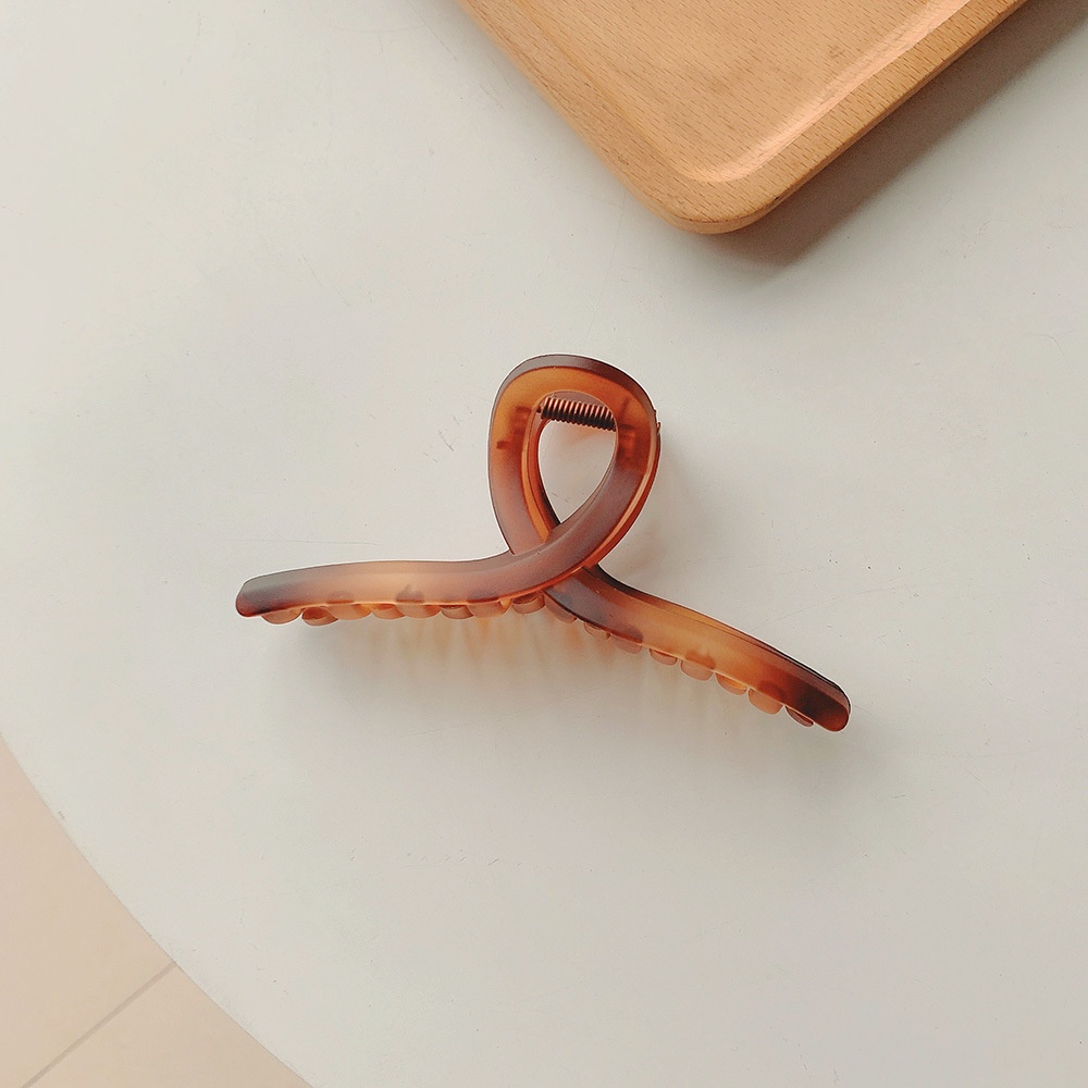 Kẹp tóc acrylic trong suốt hình vây cá mập phong cách Hàn Quốc ngọt ngào thời trang cho nữ