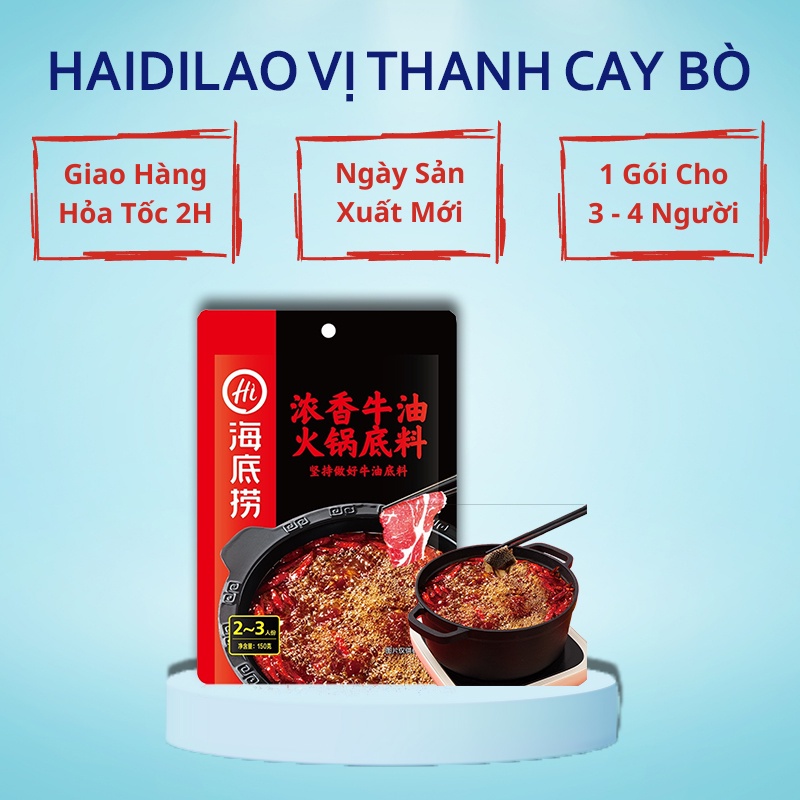 Gia vị lẩu Hadilao_Cốt lấu tứ xuyên vị hot