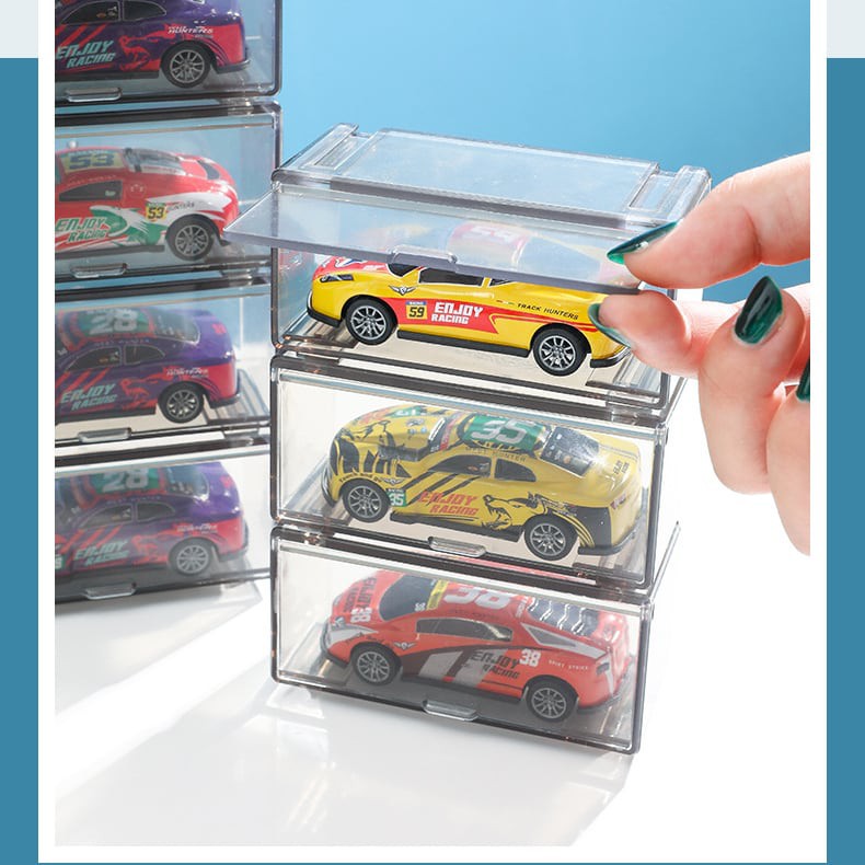 Hộp mica trưng bày và bảo vệ xe mô hình 1:64 - Sun Bear