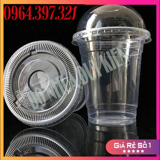 [NOWSHIP] 50 Cốc, Ly Nhựa PP 360 - 500 - 700ML Có Nắp Cốc Nhựa Dùng 1 Lần - Đựng Đồ Uống - Có Thể Dùng Được Màng Ép Ly