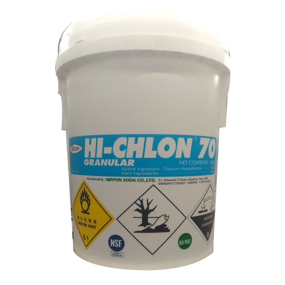 1kg - Chlorine 70% Nhật Bản khử trùng dụng cụ, sát khuẩn nguồn nước, xử lý hồ bơi , tẩy rong rêu ao hồ
