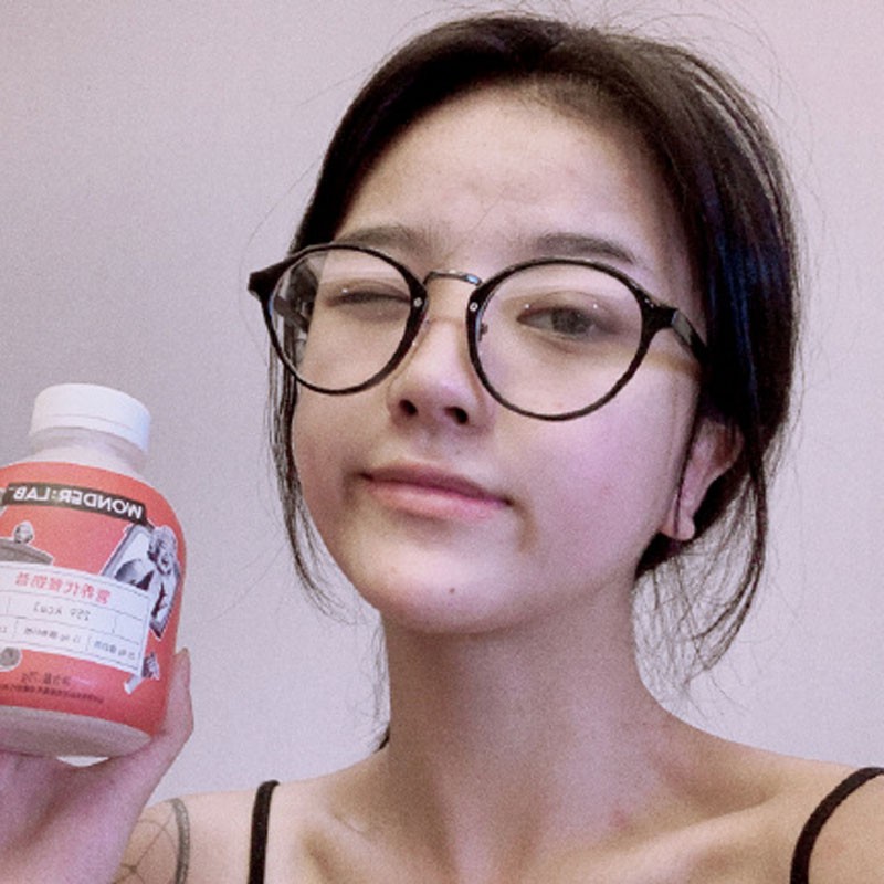 Phong Cách ins Mắt Kính Gọng Đen Trơn Dày Dặn Chống Ánh Sáng Xanh Lam Phong Cách luo million tik tok Cho Nữ