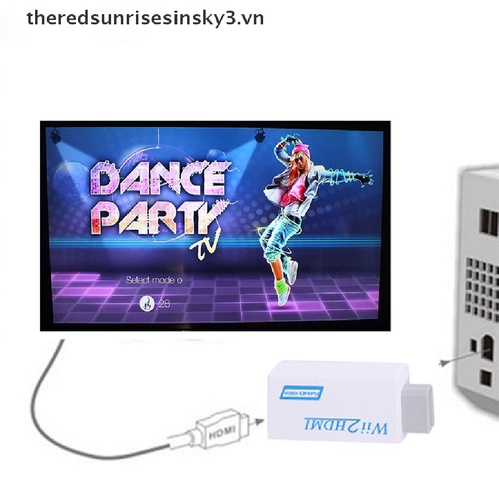 Đầu Nối Chuyển Đổi HD Wii Sang HDMI 1080P / 720P Kèm Dây Cáp 3.5MM