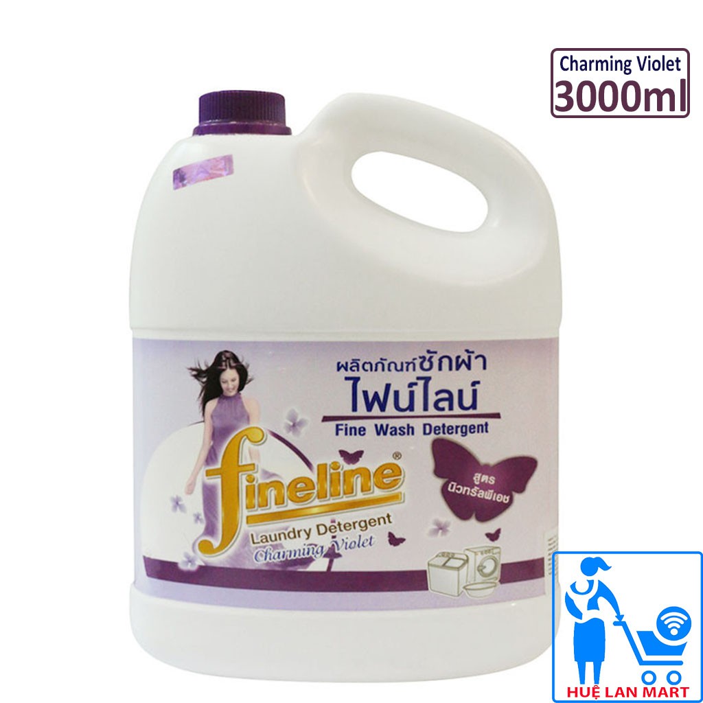 Nước Giặt Xả Đậm Đặc Fineline Charming Violet Chai 3000ml (Fineline Tím)