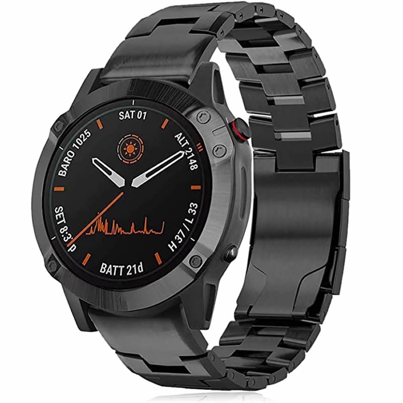 Dây Đeo Thay Thế Bằng Hợp Kim Titan 22 26mm Fenix6x Cho Garmin Fenix 5 5x Plus / 6 6x Pro 3hr