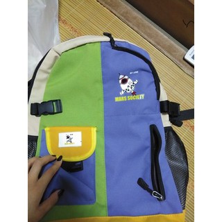[Sẵn xanh] Balo ulzzang nam nữ đen in hình rocket