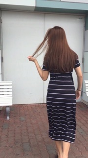 Đầm maxi thun cổ tim