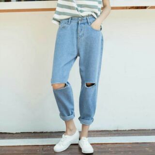 quần bagy rách gối