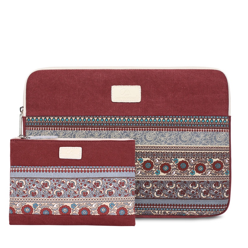 Túi Đựng Laptop Vải Canvas Thời Trang Cho book Air Pro Retina 11 13 14 15 Lenovo Asus HP