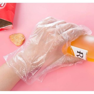 HOT Set 100 chiếc găng tay nilong dùng 1 lần tự hủy sinh học shinkute