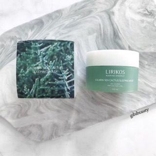 Mặt nạ ngủ dưỡng ẩm và se khít lỗ chân lông LIRIKOS MARINE ENERGY CALMING SEA CACTUS SLEEPING MASK