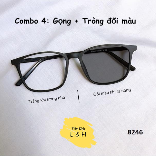 Tròng Kính Đổi Màu - Chống tia UV400, bảo vệ mắt, chống vỡ, xuất xứ Hàn Quốc