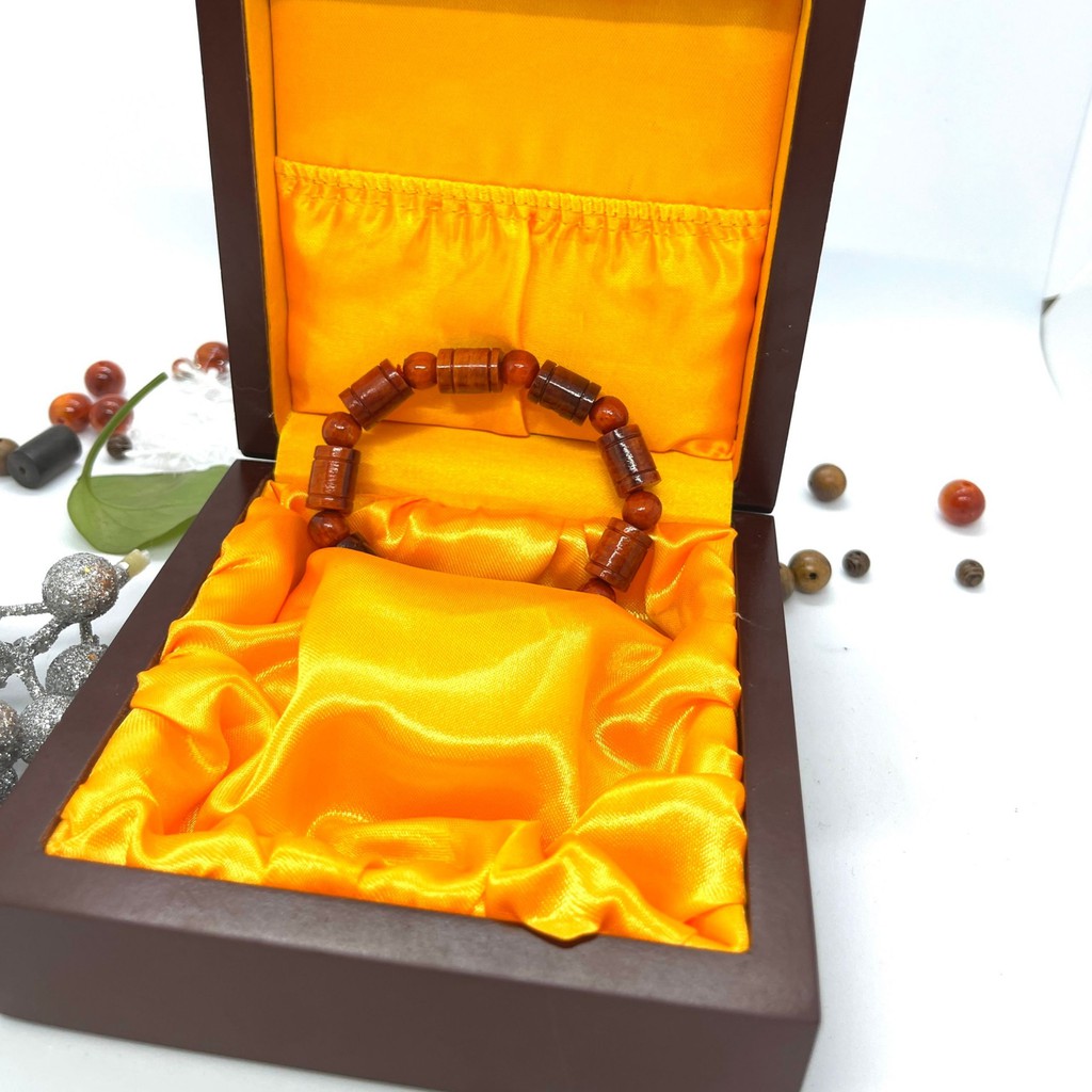 Vòng tay gỗ huyết long đốt trúc 10 ly   💖FREE SHIP💖 SHOP MỘC NHỊ KHÊ  - chuyên các sản phẩm vòng gỗ phong thuỷ | BigBuy360 - bigbuy360.vn