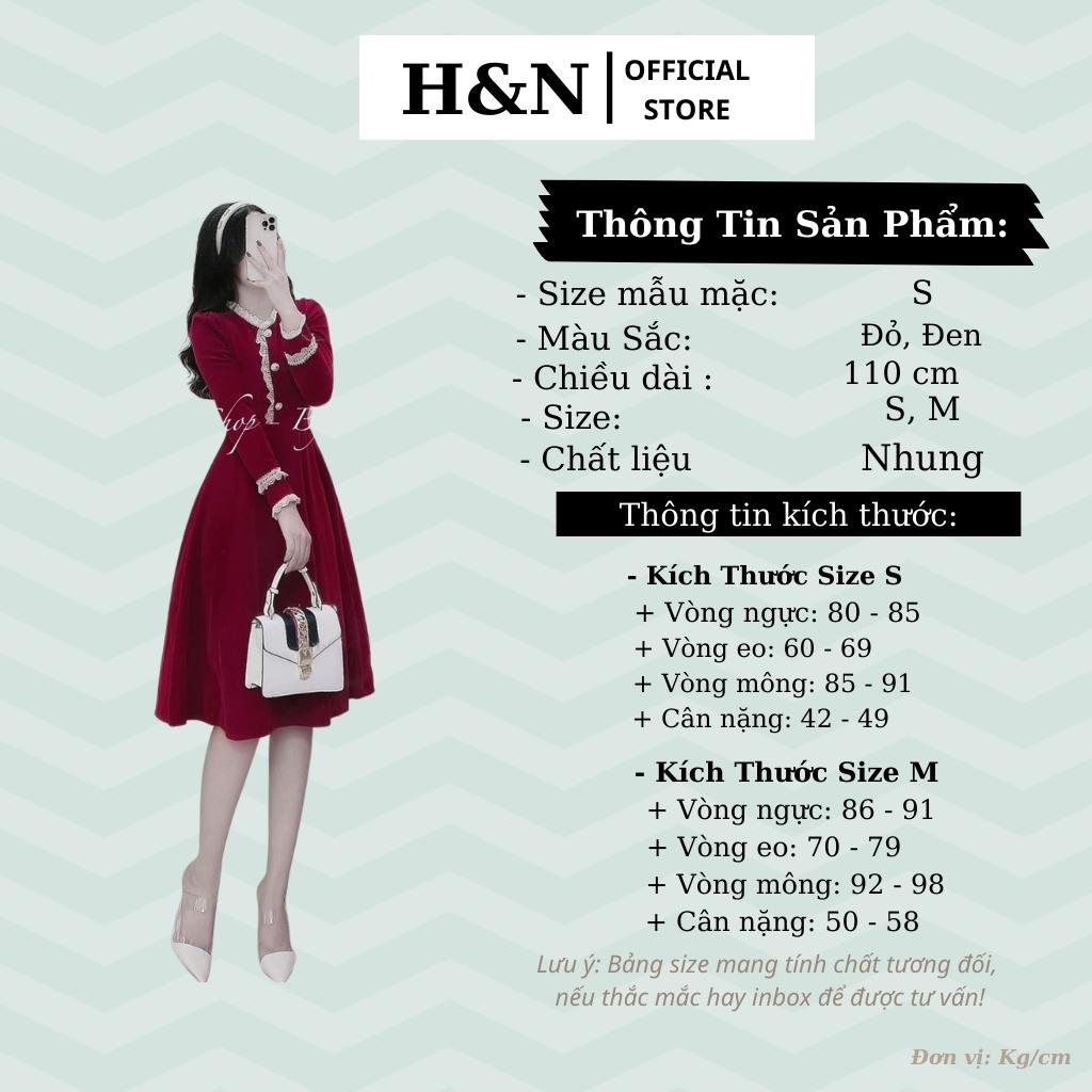Váy nhung đỏ dáng xòe dự tiệc Set đầm nhung đỏ thiết kế sang chảnh HN Clothing V36 | BigBuy360 - bigbuy360.vn