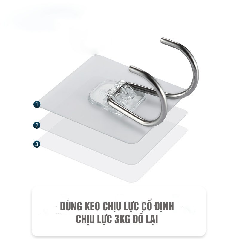 Móc inox dán tường 2 chân-G516