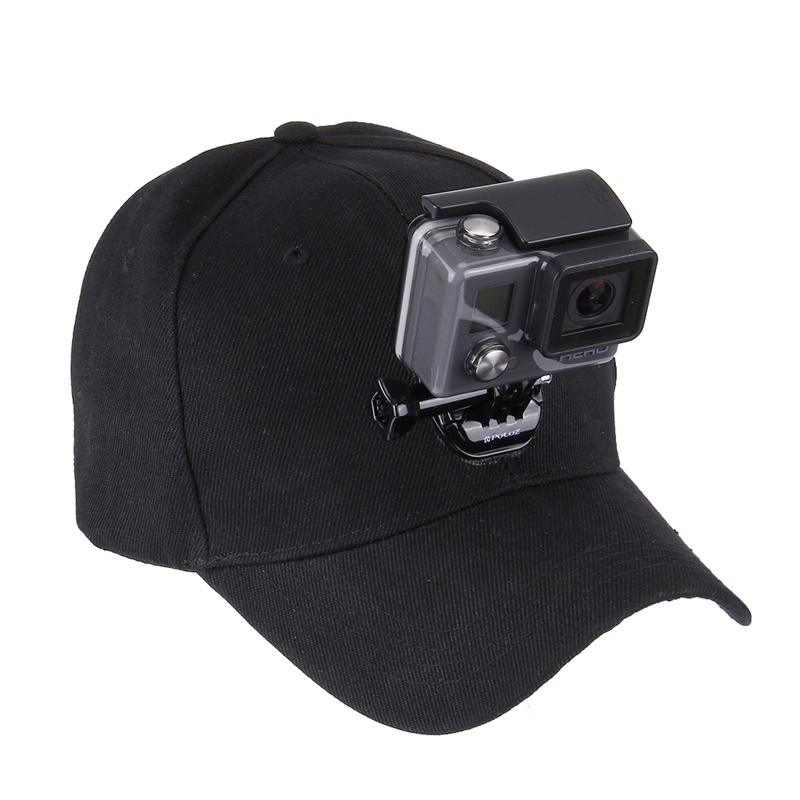 Mũ lưỡi trai kèm giá đỡ cho GoPro HERO5 HERO4 Session HERO