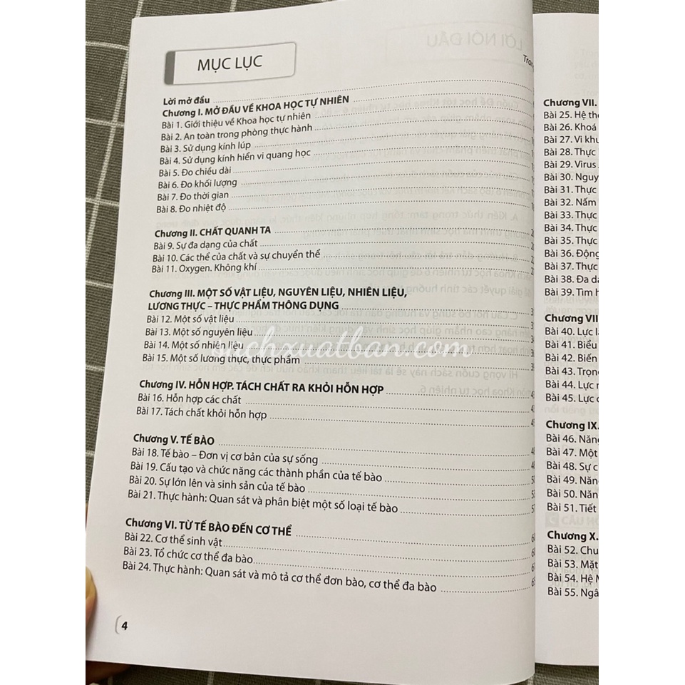 Sách Để học tốt khoa học tự nhiên 6 ( Kết nối tri thức với cuộc sống)