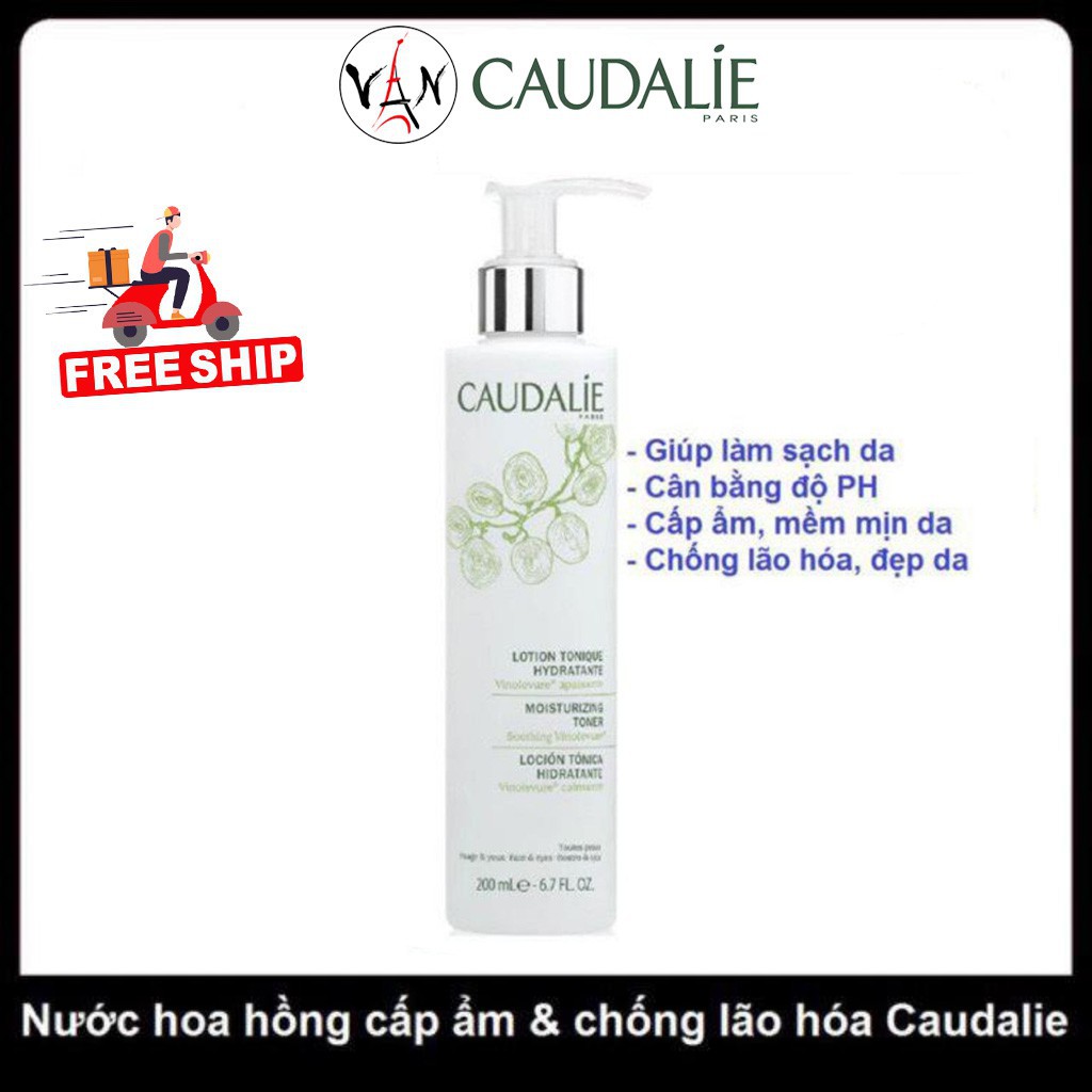 [ Caudalie] Nước hoa hồng Caudalie lotion tonique hydratante 200ml