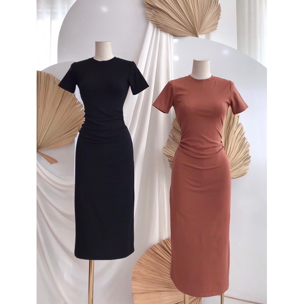 Đầm Thun Body Nhún Eo đi Tiệc Cực Xinh