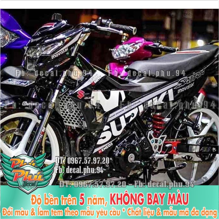 Tem rời Satria movistar đen (P) -1
