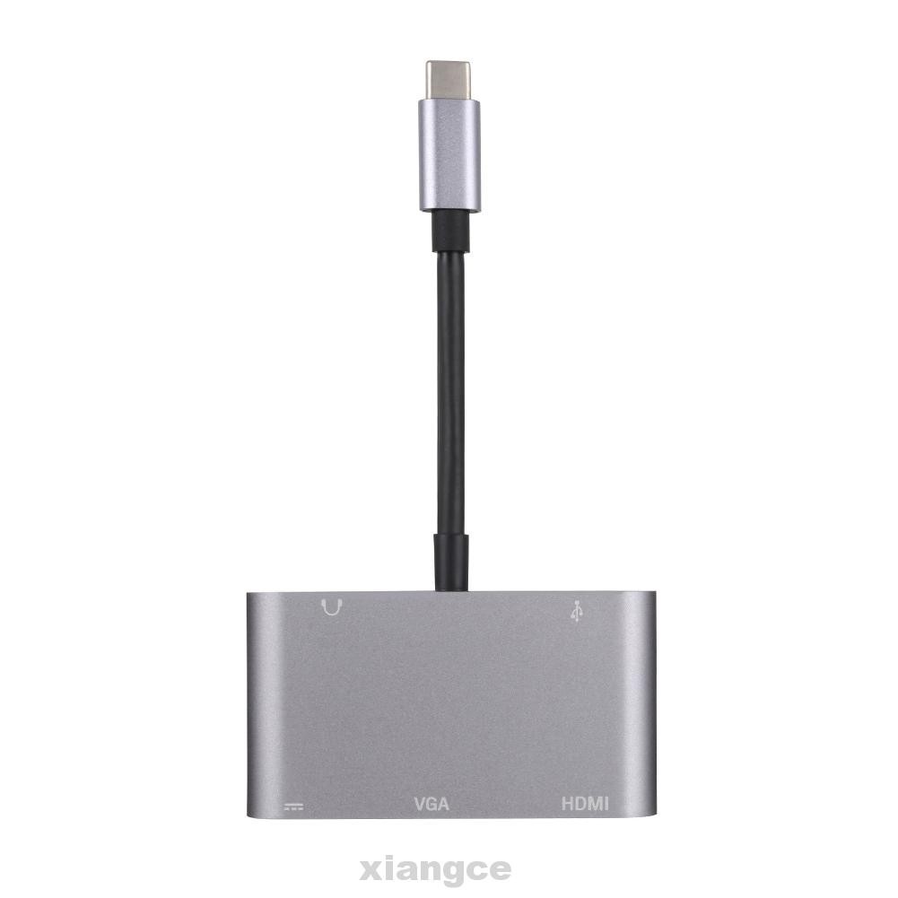 Bộ Chia Cổng Sạc Usb C 5 Trong 1 Bằng Hợp Kim Nhôm