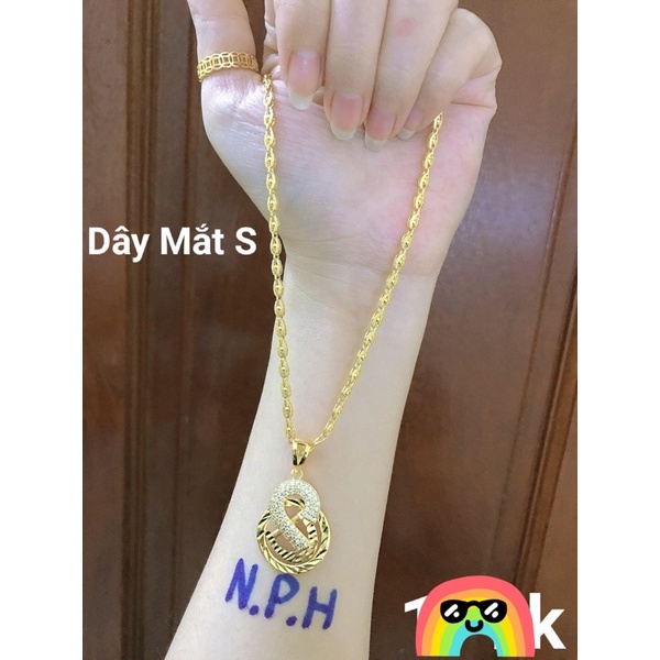 dây chuyền nữ mạ vàng mặt sd thời trang xinh xắn
