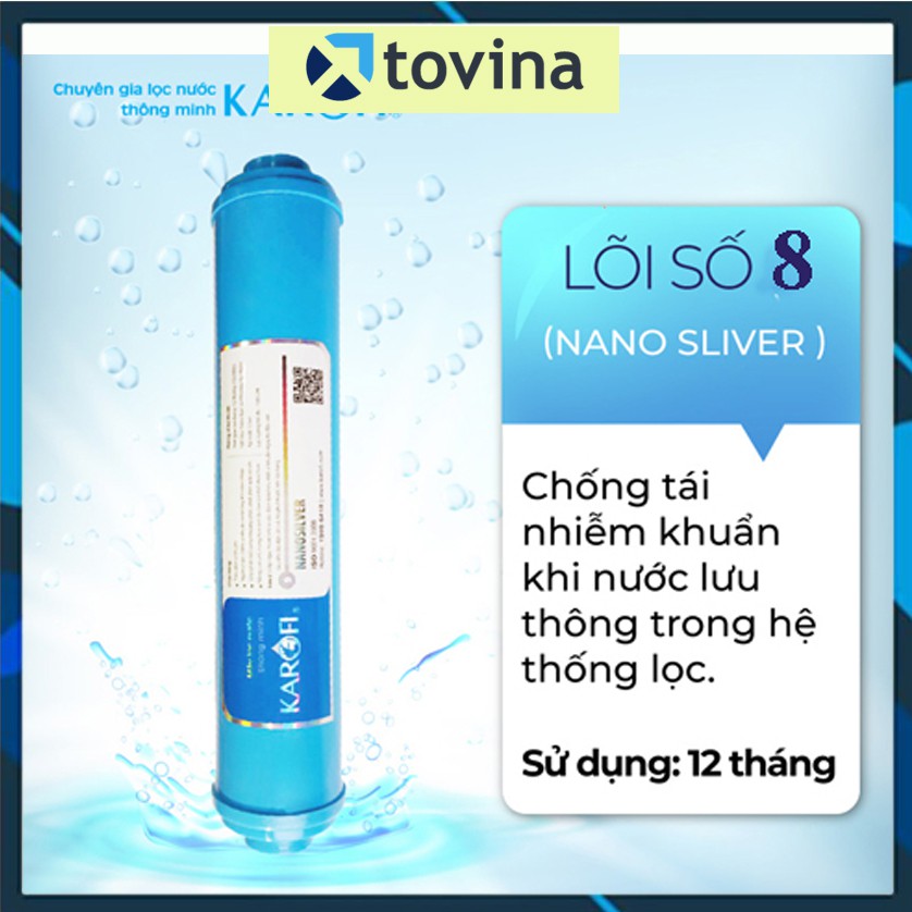 Lõi Lọc Nước Số 8 Karofi - NANO SILVER Cam Kết Chính Hãng --- Karofi 08 Nano