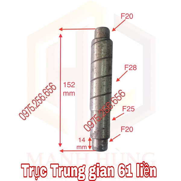 Trục Trung gian 61 liền