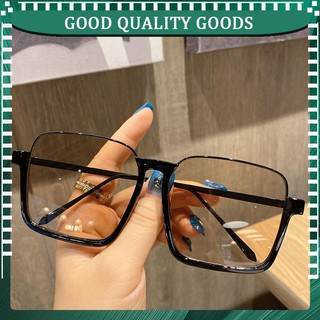 ﹊Phiên bản hàn quốc của người nổi tiếng mạng cá tính gọng kính hộp siêu lớn nữ râm thời trang chụp ảnh dạo phố m