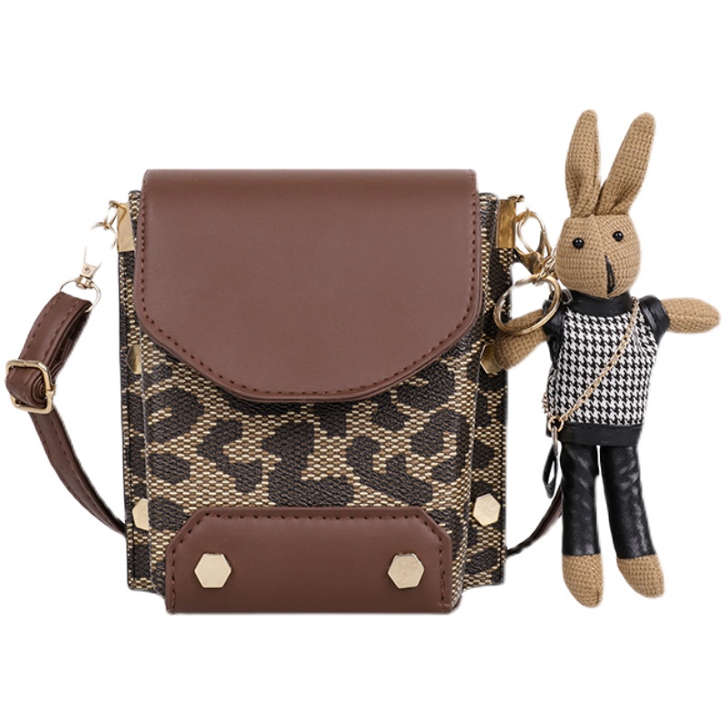 Túi đeo chéo mini dáng hộp họa tiết da rắn cao cấp ST09