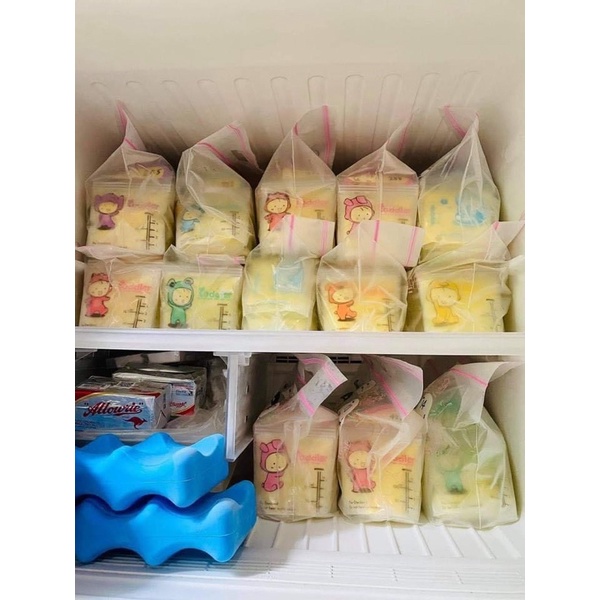 Túi trữ sữa Toddler cao cấp Made in Thailand 3 khoá ziplock vô cùng chắc chắn