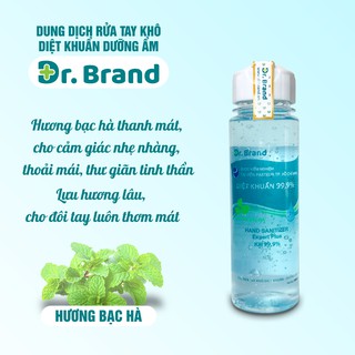 [FREESHIP ĐƠN 50K] Nước rửa tay khô Dr.Brand hương Bạc Hà  100ml - chuyên dùng cho nhân viên y tế