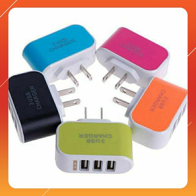 Cốc Sạc 3 Cổng USB 3.1A