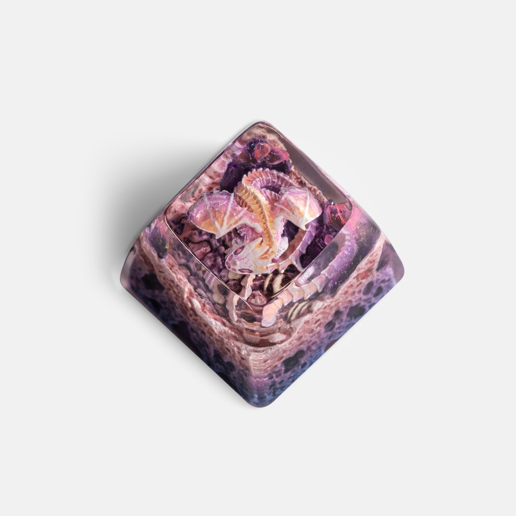 Keycap Artisan bàn phím cơ Dwarf Factory Gnarly Drakon 2022  - Hàng chính hãng