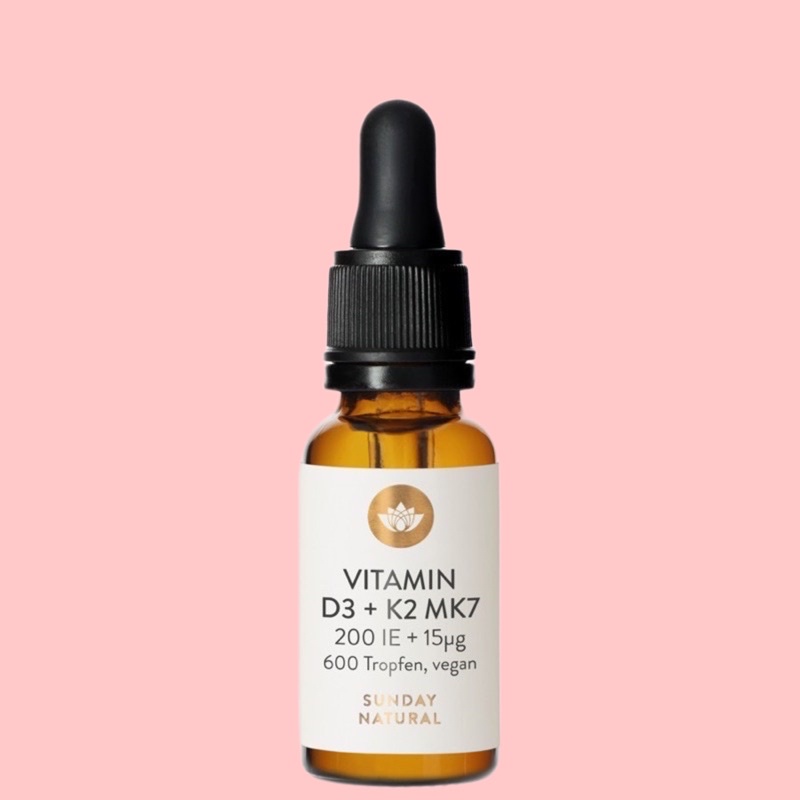 ￼Vitamin D3K2 MK7 Sunday Natural 20ml Đức chính hãng cho bé từ sơ sinh